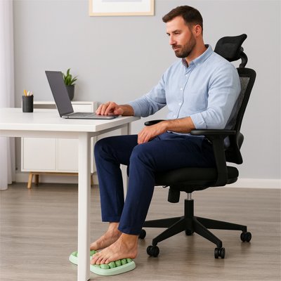 Rouleau-de-massage-Relax-pieds-au-bureau